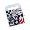 Reversible Car Activity Center Toy For Baby In Black, White And Red, Easy To Attach, With Baby Safe Mirror