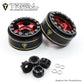 Treal 1.0 Beadlock SCX24 Wheels (4P) Classic 5-Star 1 Micro Beadlock Wheels for Axial 1/24 Deadbolt C10 Betty Gladitor Bronco 27