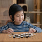 Yellow Mountain Imports Bamboo 0.8-Inch Reversible 19x19 / 13x13 Go Game Set Board with Double Convex Melamine Stones and Bamboo