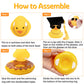 Wonuu Swim Ring Rubber Ducks With Mini Diamond Glasses Hat Necklace For Cars Dashboard Decorations Car Accessories Toy Duck Car