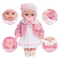 Dotvosy 12'' Girl Baby Dolls Playset Adoption Baby Doll With Clothes Accessories Include Outfits,Pacifier,Disposable Diaper,Blan
