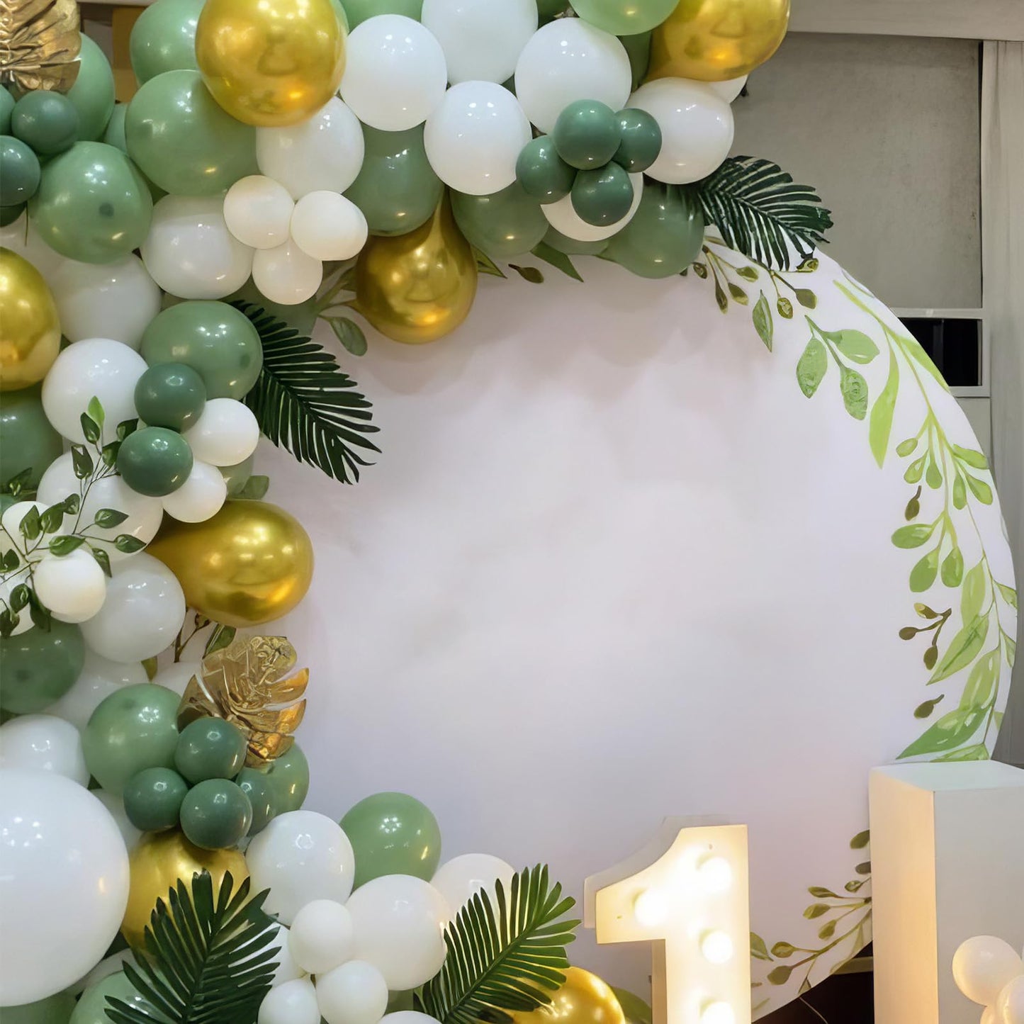 Sage Green Balloons, Sage Balloons Retro White Pearl Light Green Balloons, White Sand Gold Balloons Gold Confetti Balloons For B