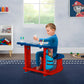 Delta Children PAW Patrol Draw and Play Desk – Compact Blue Plastic, Includes 10 Markers & Coloring Book, Model TT87445PW-1121