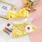 Lalafanfan Duck Plush 30Cm Cute Stuffed Animal, 8 Pcs Kawaii Accessories, Birthday Gifts (White Yellow)