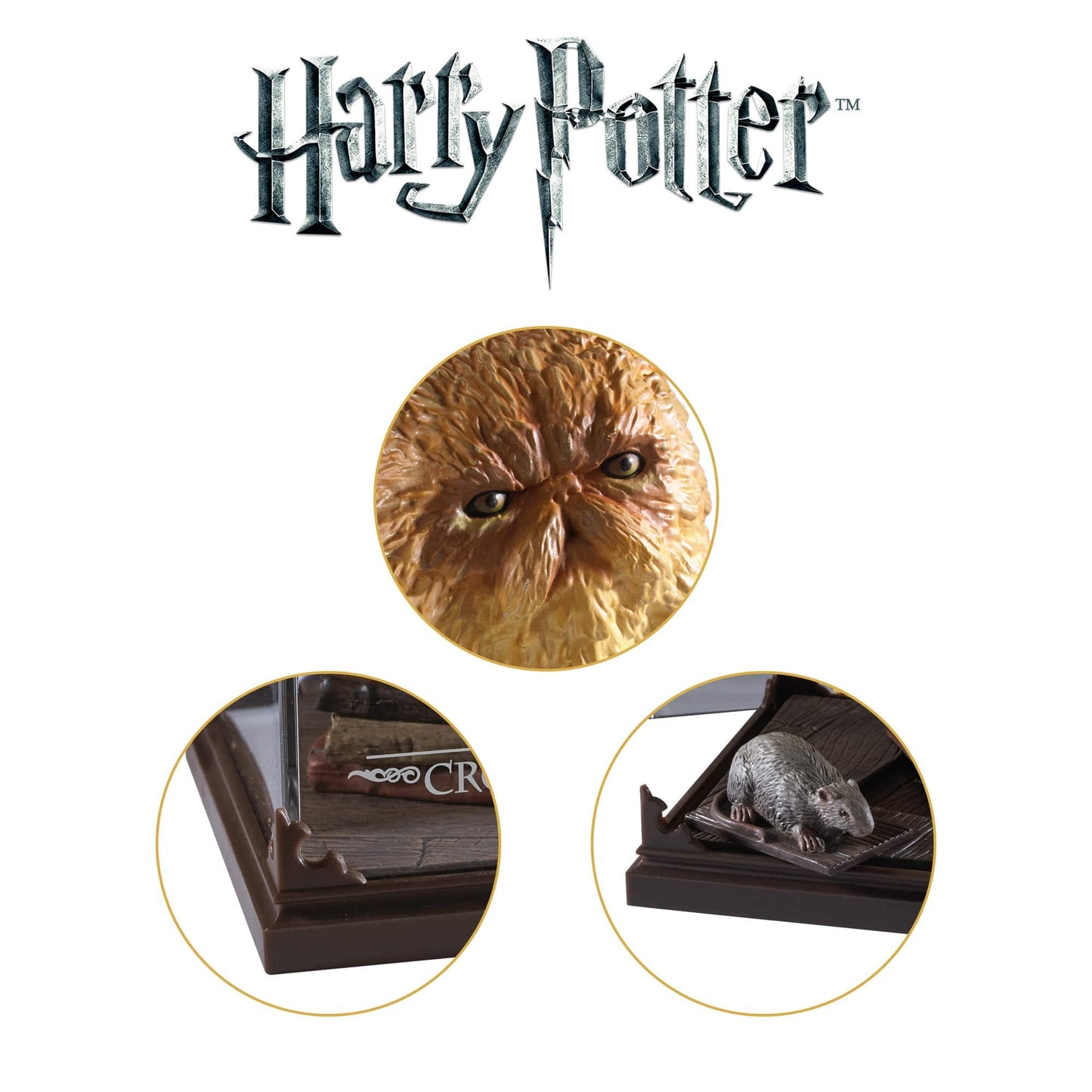 The Noble Collection Harry Potter Crookshanks Magical Creature - 7" Orange Plastic (Model NN7680)