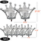 7Pcs Crown Balloons Silver Foil Crown Balloon For Birthday Wedding Party Baby Shower Decorations Anniversary Supplies 2 Large And 5 Small Size