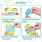 Fennoral 12 Pack Easter Egg Craft Kit For Kids Make You Own Egg Foam Stickers Ornament Diy Easter Arts And Crafts For Easter Art