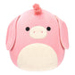 Squishmallows Original Plush 12-Inch Maudie Pink Donkey - Soft Polyester Toy with White Fuzzy Belly, Model SQCR05551