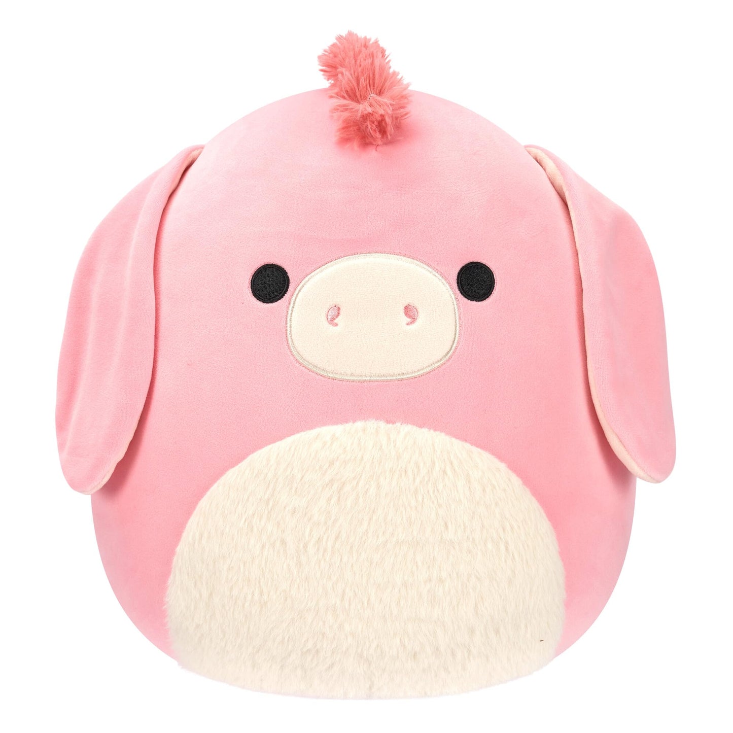Squishmallows Original Plush 12-Inch Maudie Pink Donkey - Soft Polyester Toy with White Fuzzy Belly, Model SQCR05551