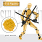 Sulliwayu 4Pcs Assembled Titan T-13 Action Figures Set Lucky Dummy Nova 13 Action Figure Robot Stick Figures Fidget Toys For Boy