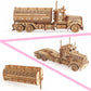 3D Wooden Puzzle - Wood Mechanical Tank Truck Model Kits - Coin Bank Crafts Model - Wooden Stem Diy Brain Teaser Puzzles, Birthday For Kids And Adults Teens Boys Girls