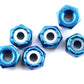 Team Associated 6943 8-32 Aluminum Locknut, Blue (6)