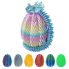 Cucue 3D Printed Dragon Egg - 3D Fidget Dragon Toy With Surprise Energy Stone Inside - Articulated Dragon - Flexible Joint Parts - Unique Figurines, Desk Decorations, Stocking Stuffers, Gifts For Kids