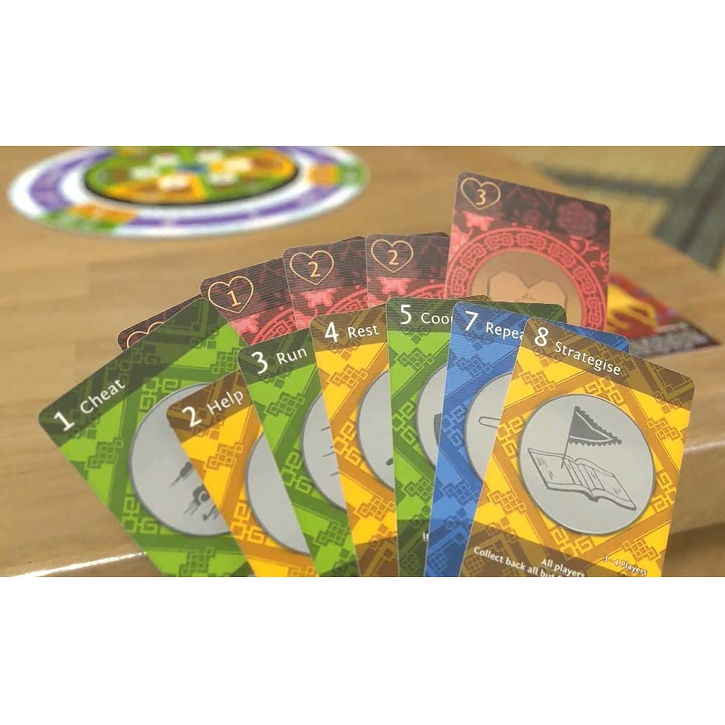 Capstone Games Race for The Chinese Zodiac - Cardboard Interactive Card Game for 3-5 Players, Ages 8+, Multi, Model CSGSC1003