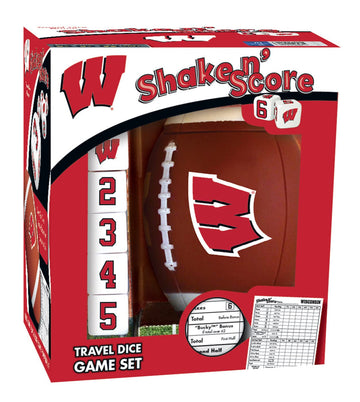 Masterpieces Game Day - Ncaa Wisconsin Badgers - Shake N' Score Dice Game