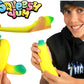 JA-RU Stretchy Banana, Carrot, & Big Gummy Bear Mochi Squishy Toy (3 Toys) Slow Rising Squishy Fidget Pack. Stress Relief Toy Au