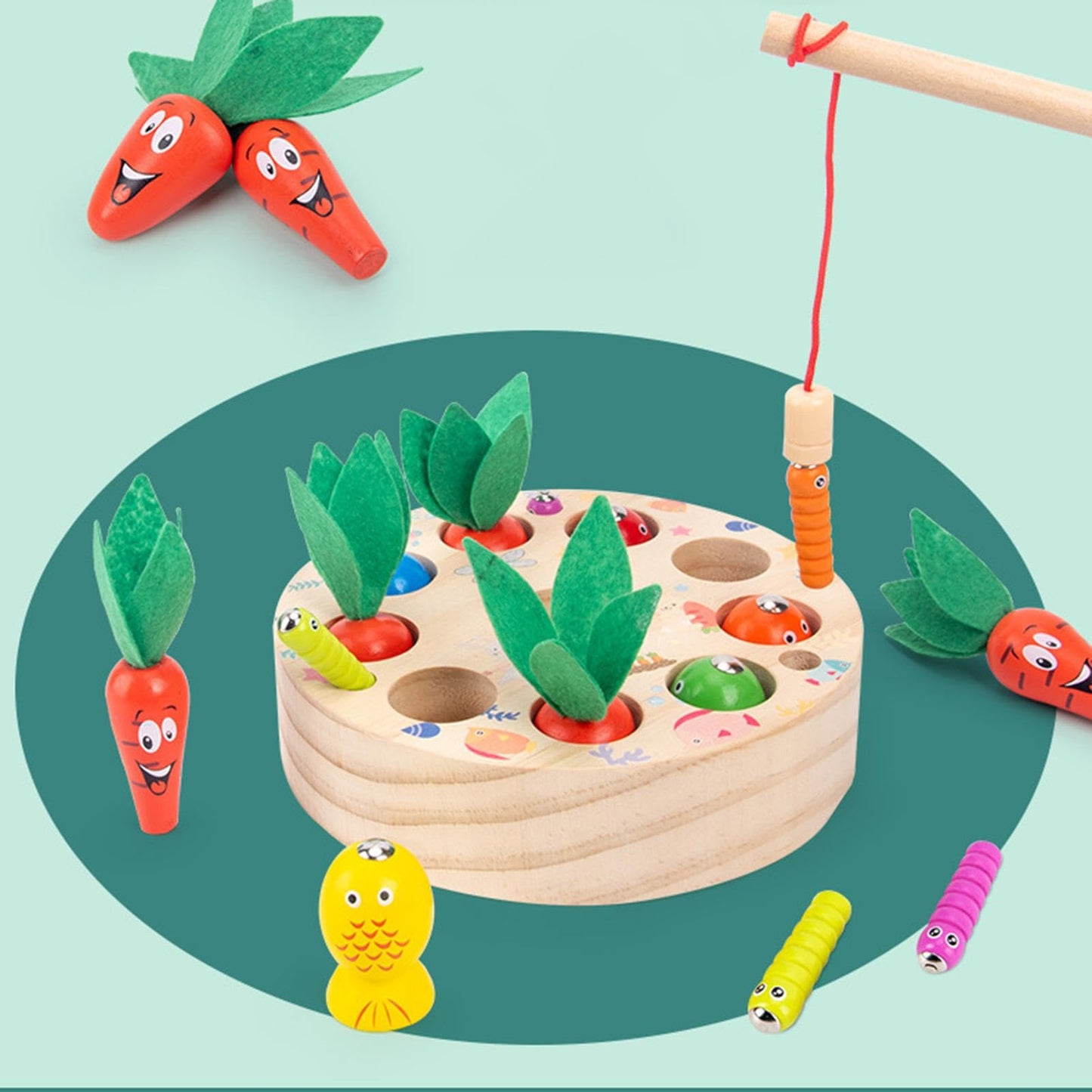 Atorse Montessori Toys Fishing Sorting Toys Educational For Interaction|Baby | Toys For Baby | Developmental Baby Toys