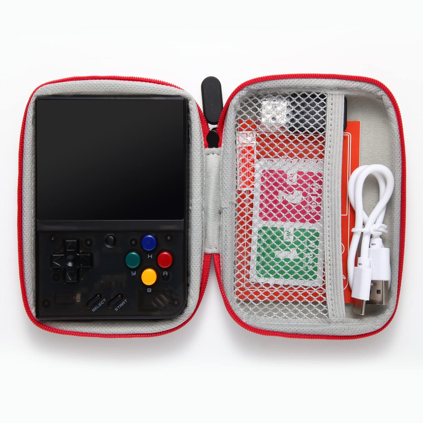 Hard Portable Travel Case For Miyoo Mini Plus Handheld Game Console, Game Console Storage Holder Eva Bag For Miyoo 3.5 Inch Portable Game Console Accessories All In One Travel Storage Case