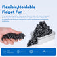 Dyrdm Ferrite Putty,Black Over 1000 Smooth Ferrite Stones, Stocking Stuffer & Fidget Gifts, Satisfying Irregular Ferrite Rocks,