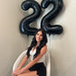 Black Number 9 Balloon 40 Inch, 9 Balloon Number, 9Th Birthday Decorations, Black Party Supplies For Boys Girls
