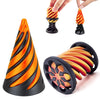 Cyhdddr 2Pcs Spiral Cone Fidget Toy Set - 3D Printed Stress Relief, Mini Pyramid Design, Plastic, Cone & Cylinder Color
