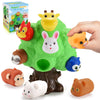 Snapglowz Toddler Toys, Animal Learning Toys For Toddlers 1-6 Forest Animal Playset Montessori Toys For 2-6 Boys Girls Animal Fi
