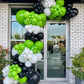 140Pcs Lime Green Balloons Light Green Balloon Garland Arch Kit 5/10/12/18 Inch Matte Latex Green Balloons Different Sizes As Ba