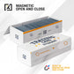 Homexpro Easy Fold Trading Card Storage Box [3 Pack] Magnetic Lid | Toploader Storage Box Fits 800 Cards, 200 Toploaders, Or 50 One Touch | Baseball Card Storage Box - Labels Included