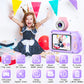 ARNSSIEN 2.4 Purple Kid Camera - Digital Selfie Camera with 180° Flip Lens & Playback Game for Ages 4-11, Perfect Christmas/Birthday Gift