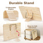 Joyreal Montessori Large Busy Board With Stand, Montessori Sensory Toys For Fine Motor Skills, Wooden Fidget Activity Board For