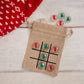 Christmas Themed Tic Tac Toe Game - Stocking Stuffer - Gift For Kids (Stocking & Tree)