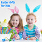 MEZHOBBY 54Pcs Easter Slap Bracelets, Easter Basket Stuffers, Easter Egg Fillers Gifts, Easter Egg Hunt Event, Party Favors , Cl