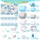 Baby Shower Party Decorations 121 Pieces Elephant Party Supplies Include Backdrop Banner Balloons Tablecloth And Cake Toppers For Baby Shower Gender Reveal Elephant Theme Birthday Party (Girl Style)