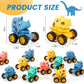18Pcs Dinosaur Pull Back Cars Set for Kids Toddlers, Bulk Mini Racing Vehicles Toys Party Favors, Pinata Fillers, Goodie Bag Stu