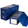 Homexpro Quickfold Trading Card Storage Box [3 Pack] Magnetic Lid | Toploader Storage Box Fits 800 Cards, 200 Toploaders, Or 50 