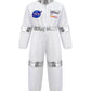 Gz-Laopaitou Astronaut Costumes For Boys Girls Space Jumpsuit Pilot Costume For Kids Halloween Cosplay Dress Up