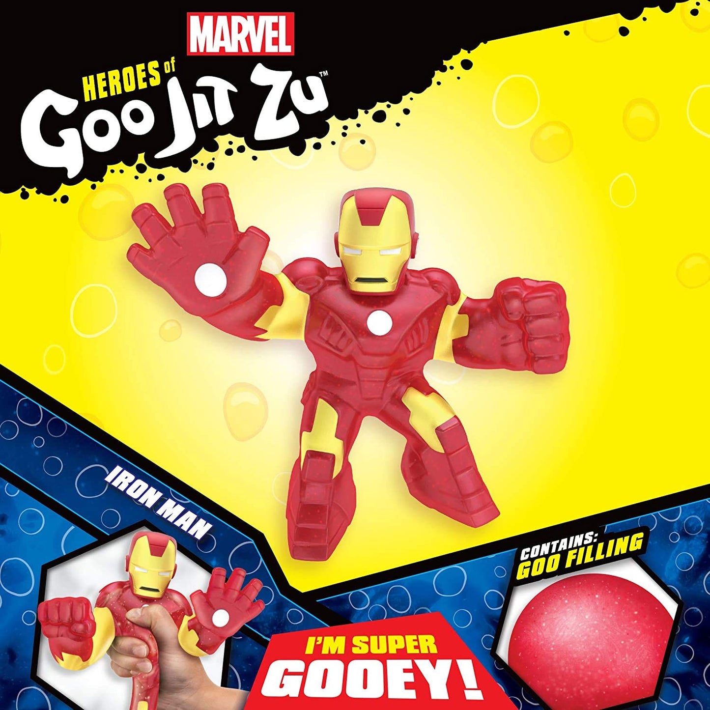 Heroes Of Goo Jit Zu Licensed Marvel Hero Pack - Iron Man, Multicolor (41056)
