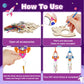 Fennoral 12 Pack Wind Chime Kit For Kids Make Your Own Rockets Wind Chime Craft Wooden Arts And Crafts For Girls Boys Ornaments