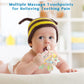 Eoopoon Baby Teether Toy For Babies 3 Months+, Silicone Baby Teething Toys, Rattle Sensory Teether Toy For Sore Gums, Baby Chew Toys For Sucking Needs, Bpa Free, Navajo White