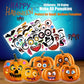 80 Packs Halloween Pumpkin Decorating Kit, Make Pumpkin Face Stickers In 20 Designs, Halloween Stickers For Kids Halloween Party