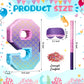 Shappy 16 Inch Purple Mermaid Piñata - Paper Birthday Party Decoration with Stick & Blindfold for Anniversary Celebration