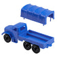 TimMee Plastic Army Men TRUCKS - Blue M34 Deuce and a Half Cargo Vehicles US Made