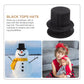 Gadpiparty 4 Pieces Mini Cylinder Hats Black Doll Hats Small Top Hat Funny Snowman Miniature Hat Party Cap For Diy Crafts Dollho