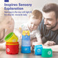 Hahaland Stacking Toys For Toddlers 1-3 - Stacking Cups - Toddler Toys Age 1-2 Learning Montessori Toys For 1 Year Old Boy Birth
