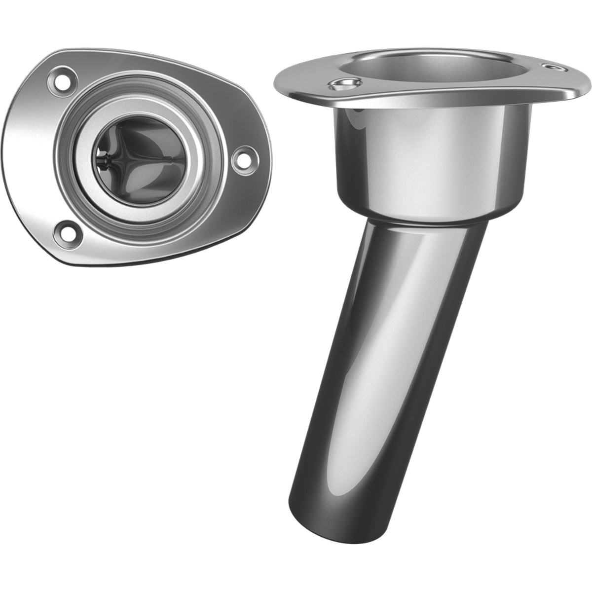 MATE SERIES SS ROD & CUP HOLDER 15 DEGREE OPEN W/