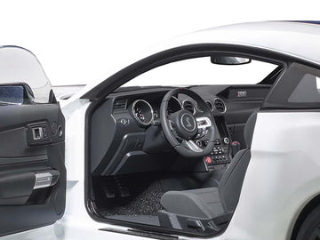 Ford Mustang Shelby Gt-350R Oxford White With Lightning Blue Stripes 1/18 Model Car By Autoart