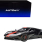 2017 Ford Gt Shadow Black With Orange Stripes 1/18 Model Car By Autoart
