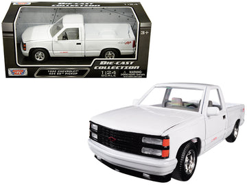 1992 Chevrolet 454 Ss Pickup Truck White 1/24 Diecast Model Car By Motormax