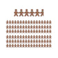 Gingerbread Men Classroom Borders, 36 Feet Per Pack, 6 Packs