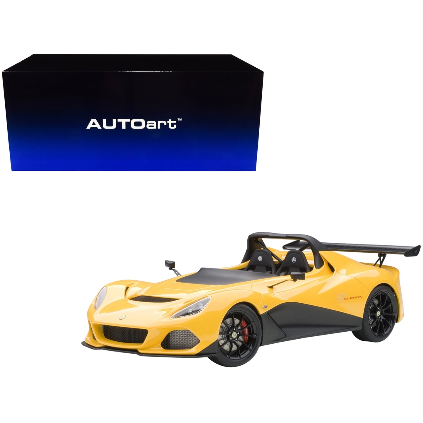 Lotus 3-Eleven Yellow 1/18 Model Car By Autoart